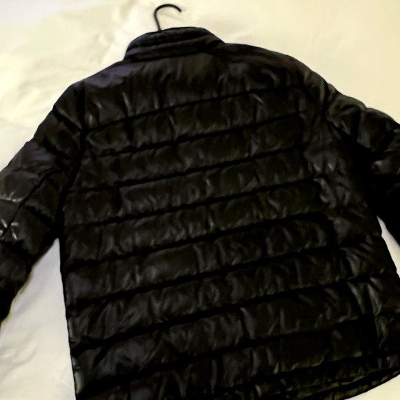 J. Crew black Shiny fitted Puffer Jacket Size M - Picture 4 of 6